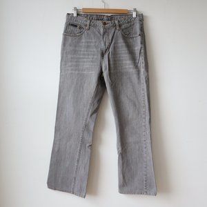 Calvin Klein Grey Bootcut Jeans, Size 33